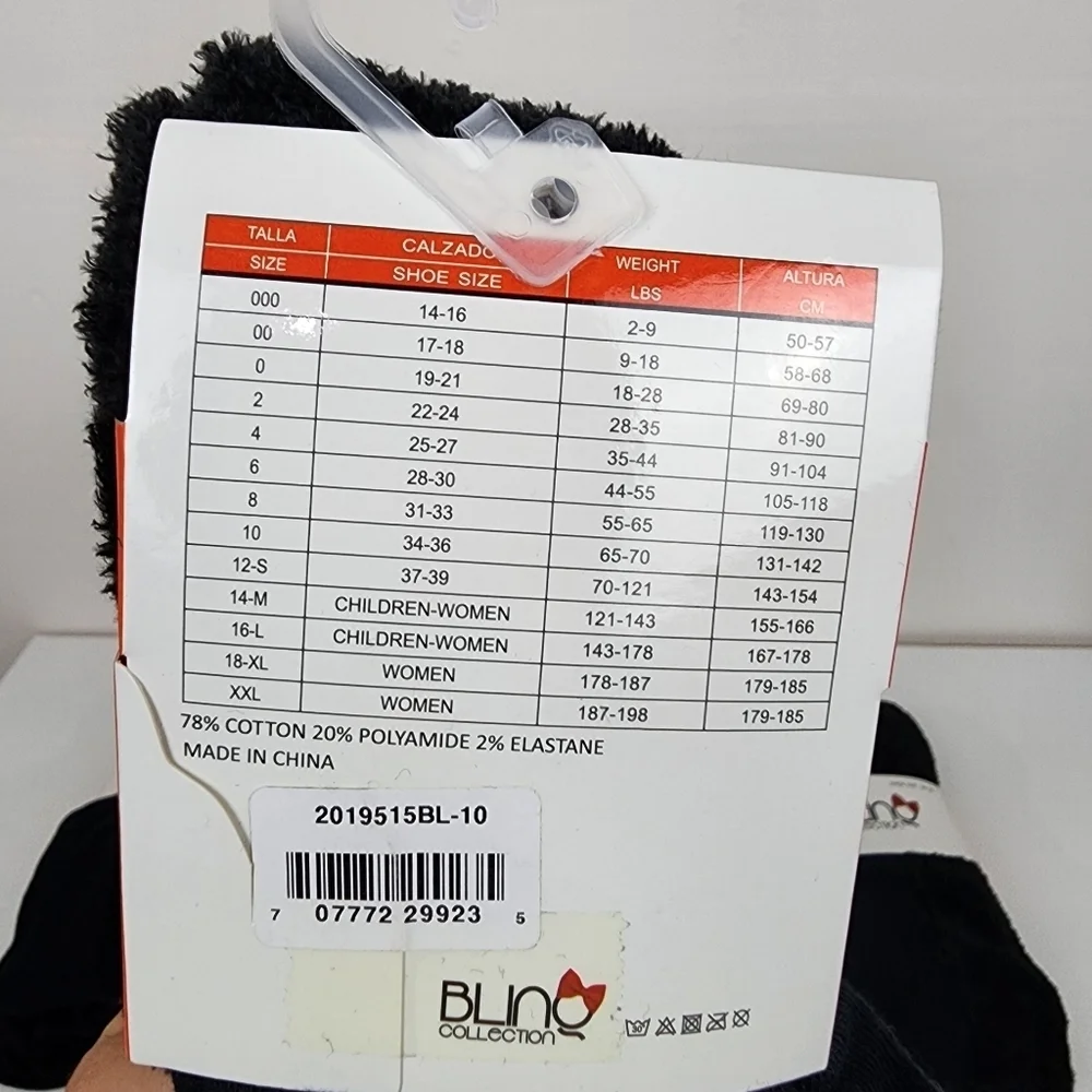 5 Nwt Pairs Of Black Tights, Size 10, Blinq